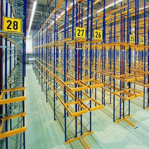 Rafturi multicompartimentate – culoar îngust