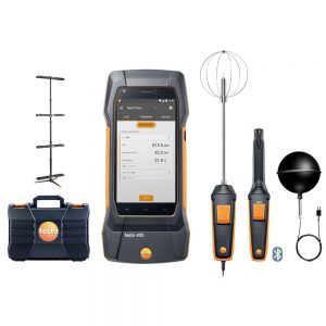 testo 400 set pentru IAQ și nivelul de confort cu trepied