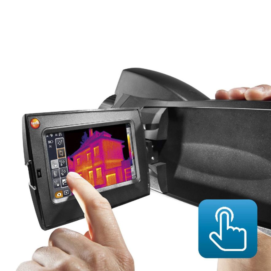 testo 890 - Cameră de termoviziune (640 x 480 pixeli, focus manual/auto, laser, 1 lentilă la alegere)