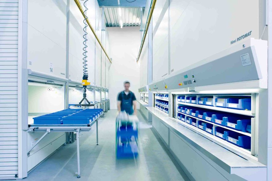 Sistem de depozitare automat HÄNEL ROTOMAT, pentru aplicatii industriale