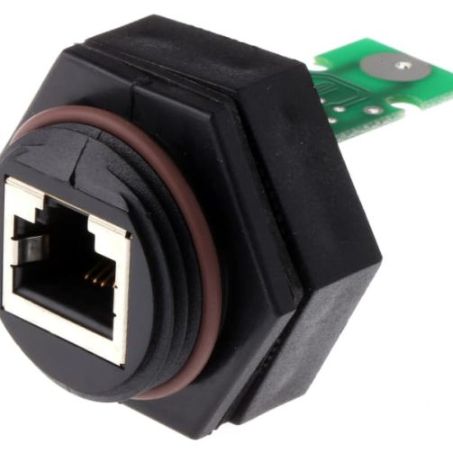 Conector mamă Cat5 RJ45, cu montare pe cablu